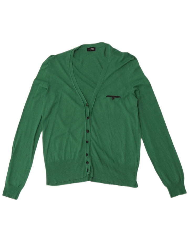 Armani Jeans ženski kardigan pulover UK 12 Srednje zelena