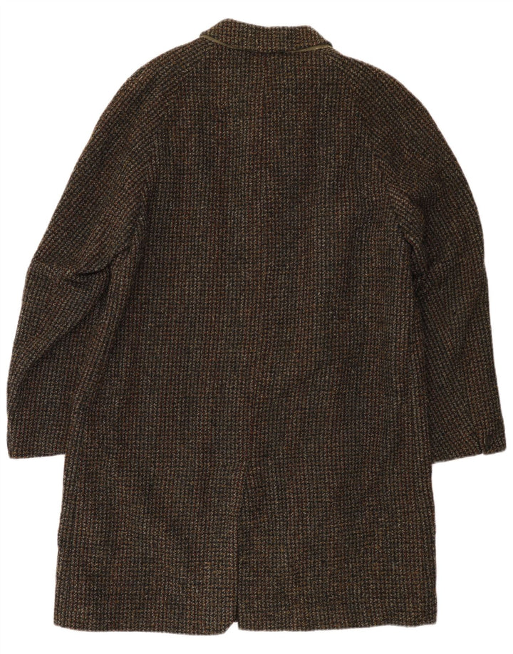 Vintage muški kaput UK 40 veliki smeđi karirani