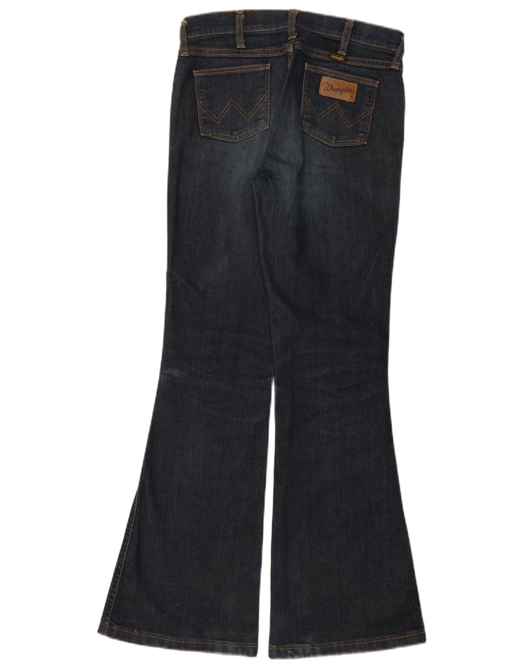 Wrangler ženske lepršave traperice W30 L30 tamnoplavi pamuk