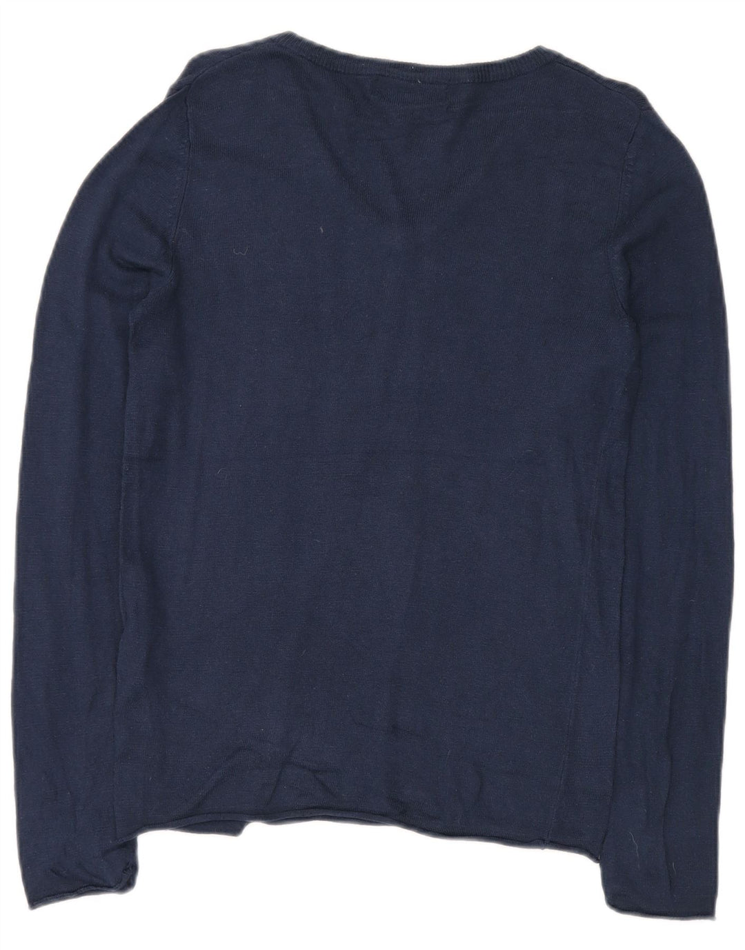 MOSSIMO Ženski džemper s V-izrezom UK 12 Srednji tamnoplavi najlon