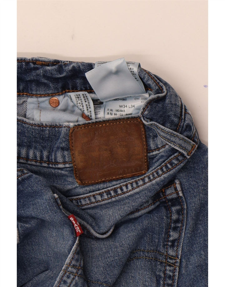 Levi's muške uske traperice W34 L34 plavi pamuk