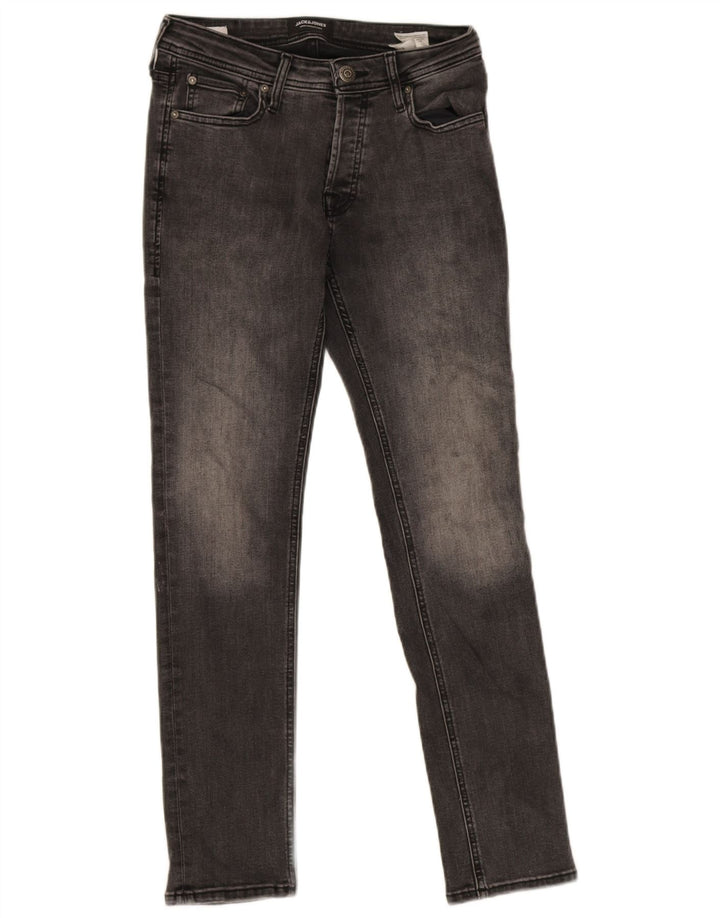 Jack & Jones muške uske traperice W29 L30 sivi pamuk
