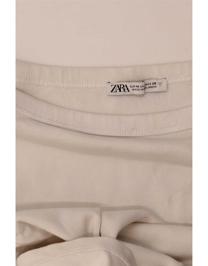 Zara ženska majica kratkih rukava UK 12 Srednje bijela