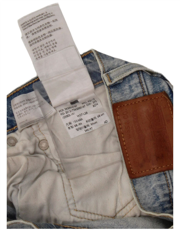 LEVI'S muške ravne traperice W27 L28 plavi pamuk