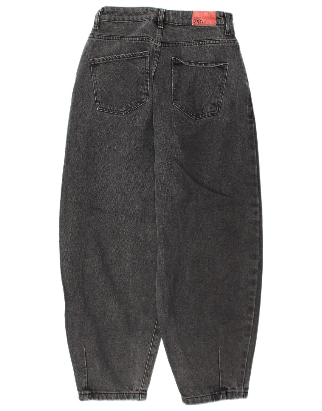 ZARA ženske balon kratke traperice visokog struka EU 34 2XS W24 L25 sive