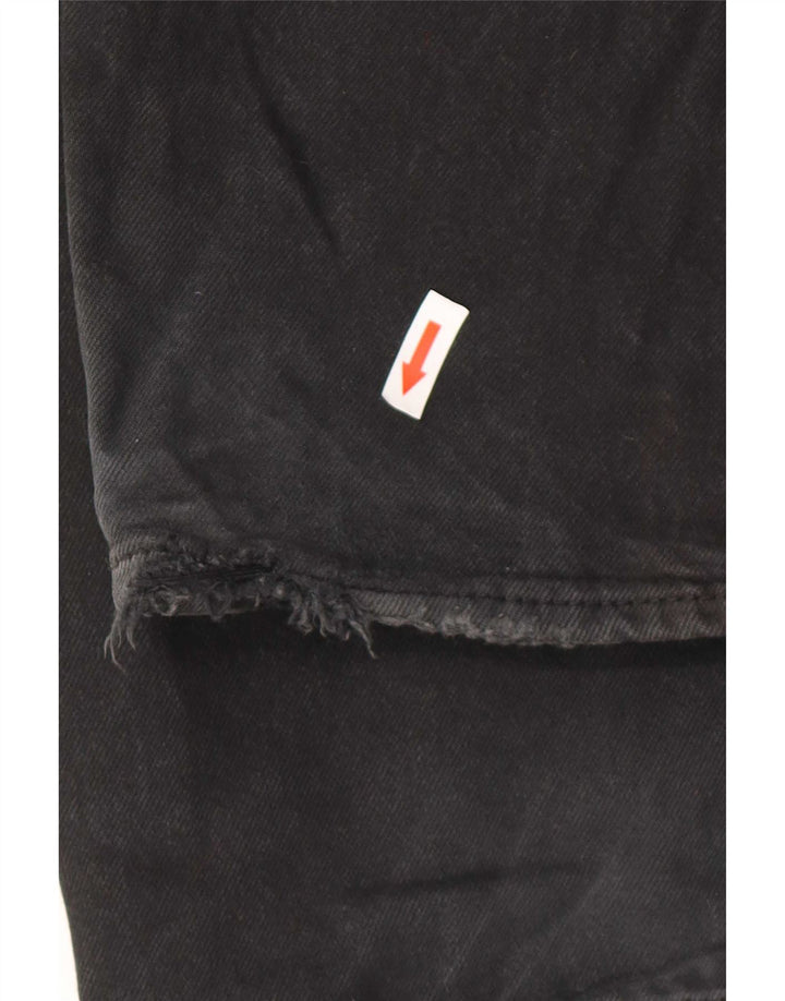 Levi's muške ravne traperice W36 L32 crni pamuk
