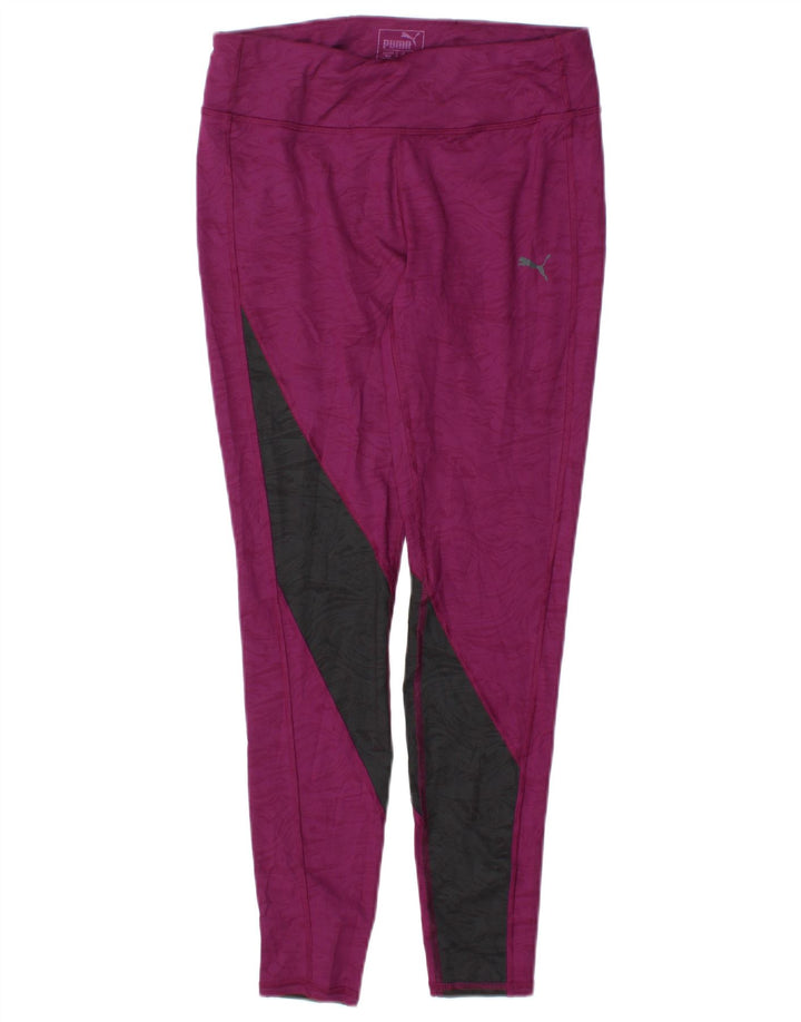 Puma ženske tajice UK 12 Medium Purple Colourblock