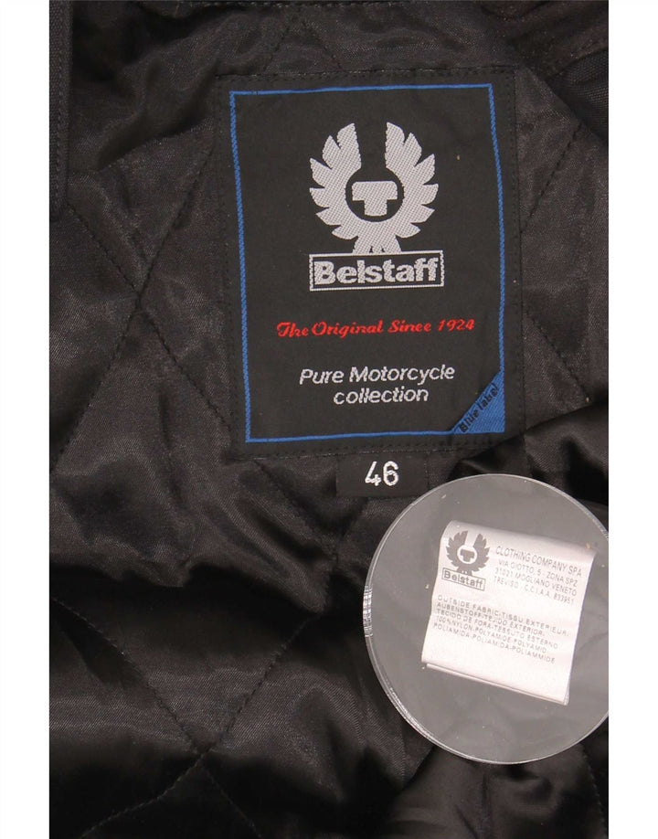 Belstaff ženska trkačka jakna IT 46 veliki crni najlon