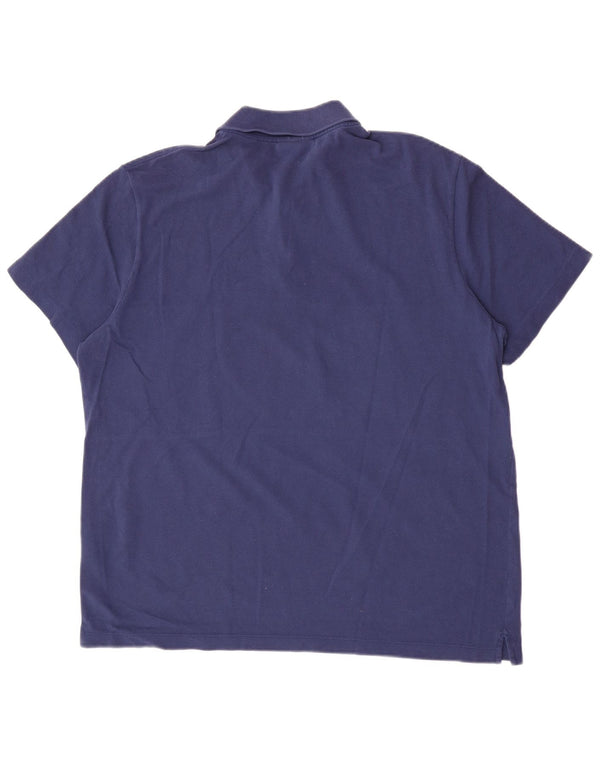 Lacoste muška polo majica standardnog kroja veličina 7 2XL tamnoplavi pamuk u blokovima boja