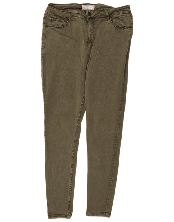 Ženske Harlow Jegging traperice visokog struka Fat Face UK 14 Large W34 L28 Kaki