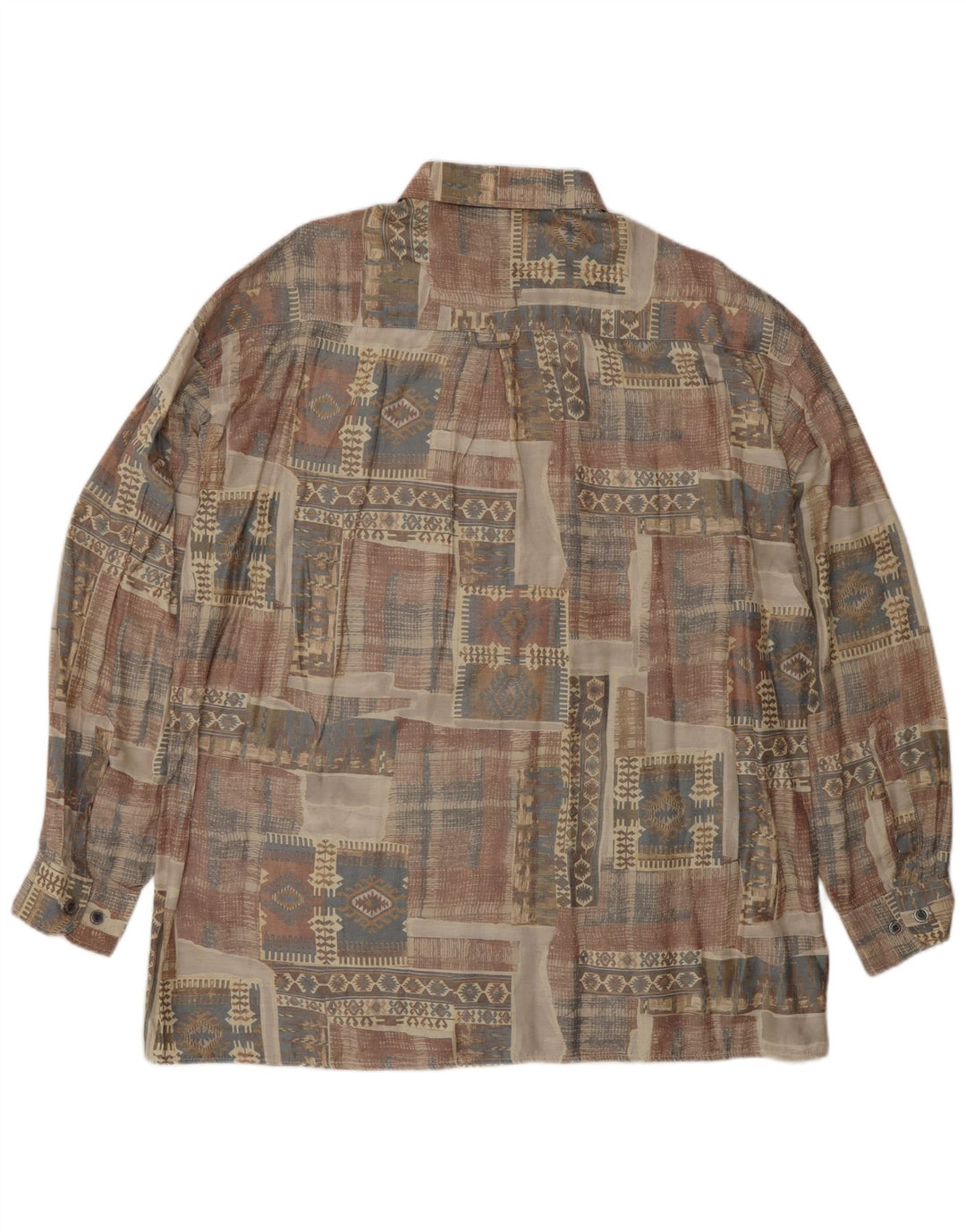 ANGELO LITRICO Muška košulja veličina 43/44 XL bež geometrijska viskoza Aztec