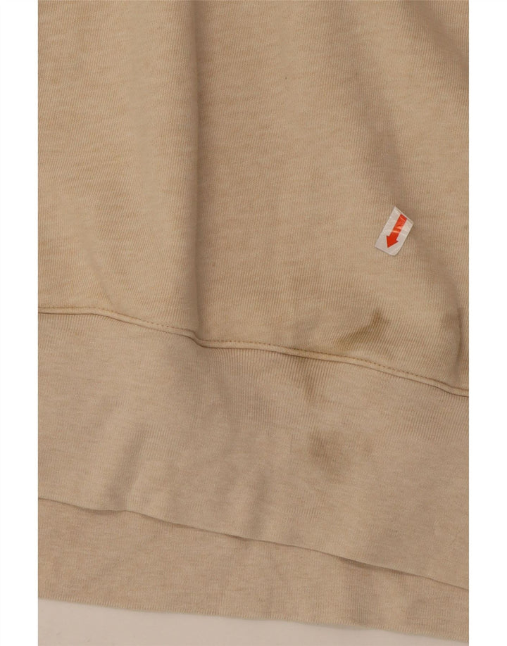 ADIDAS muški džemper s kapuljačom veliki bež pamuk