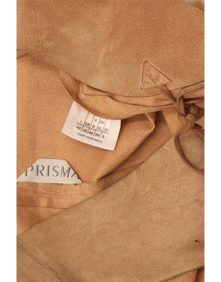 Prisma ženski prsluk od brušene kože UK 12 srednje smeđe kože