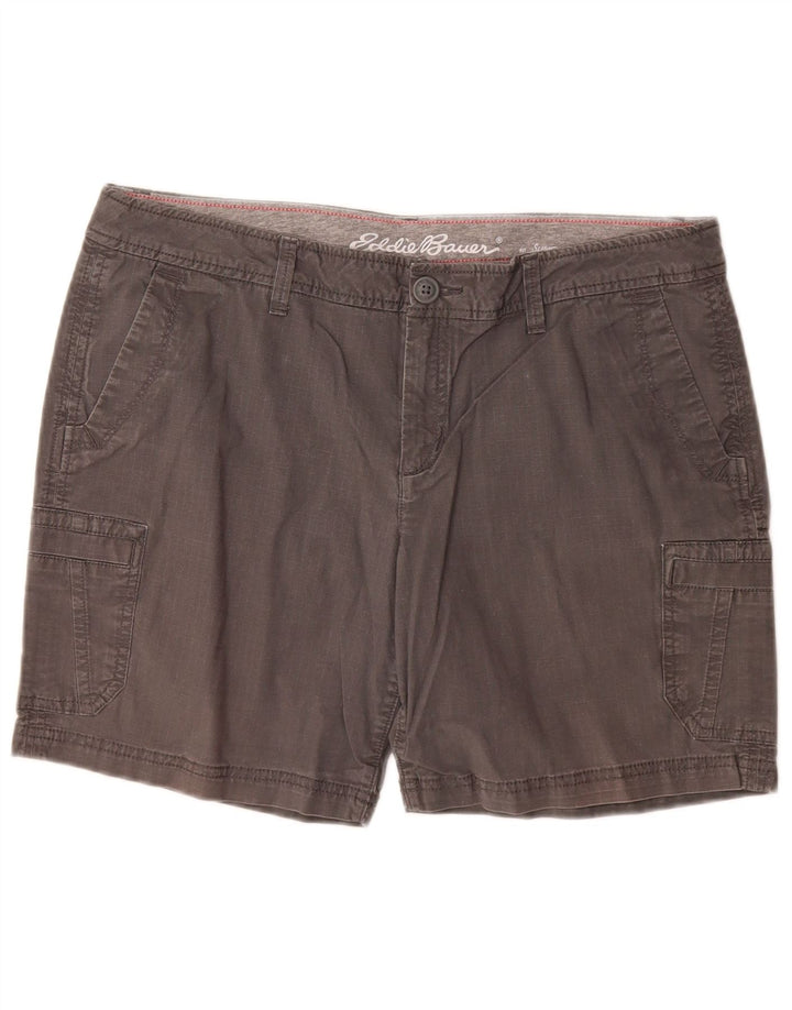 Eddie Bauer ženske kargo kratke hlače US 12 Large W32 sivi pamuk