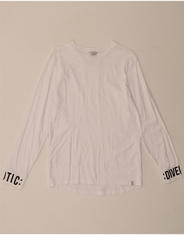 Jack & Jones muška majica dugih rukava s grafikama, mala bijela