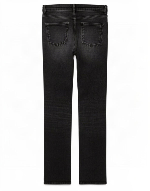 Marks & Spencer ženske ravne traperice UK 14 Large W32 L28 crni pamuk