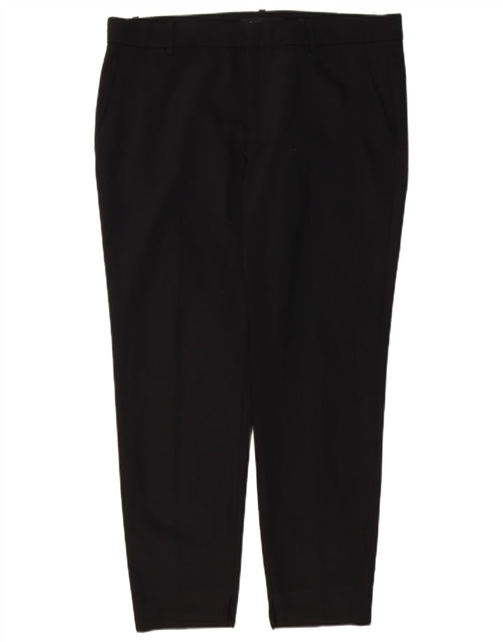 Zara ženske uske chino hlače XL W32 L26 crni poliester
