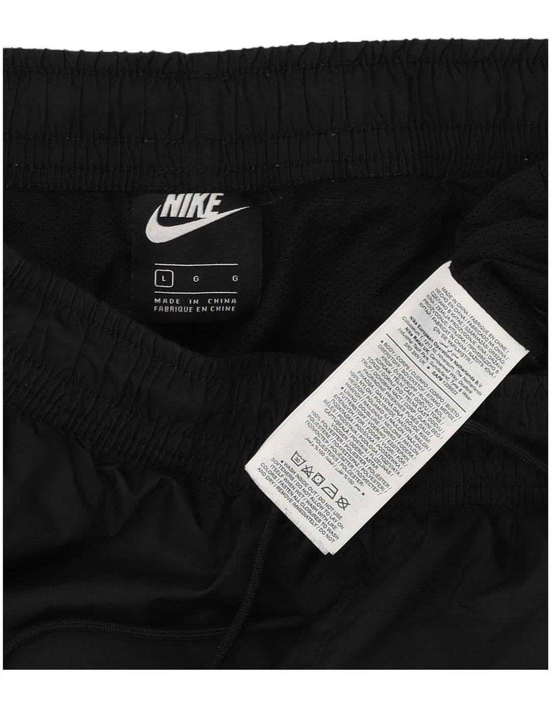 Nike muške hlače za trenirku, velike crne hlače od poliestera