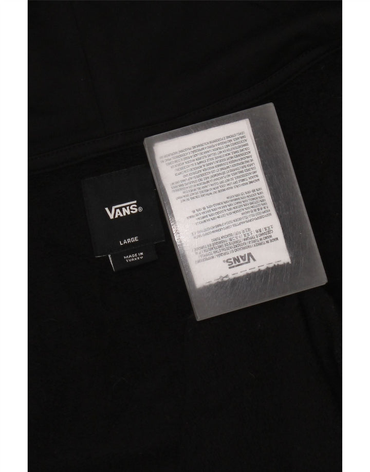 Vans muška majica s kapuljačom s patentnim zatvaračem, veliki crni pamuk