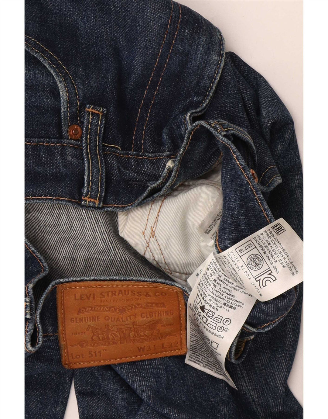 Levi's muške 511 uske traperice W31 L32 tamnoplavi pamuk
