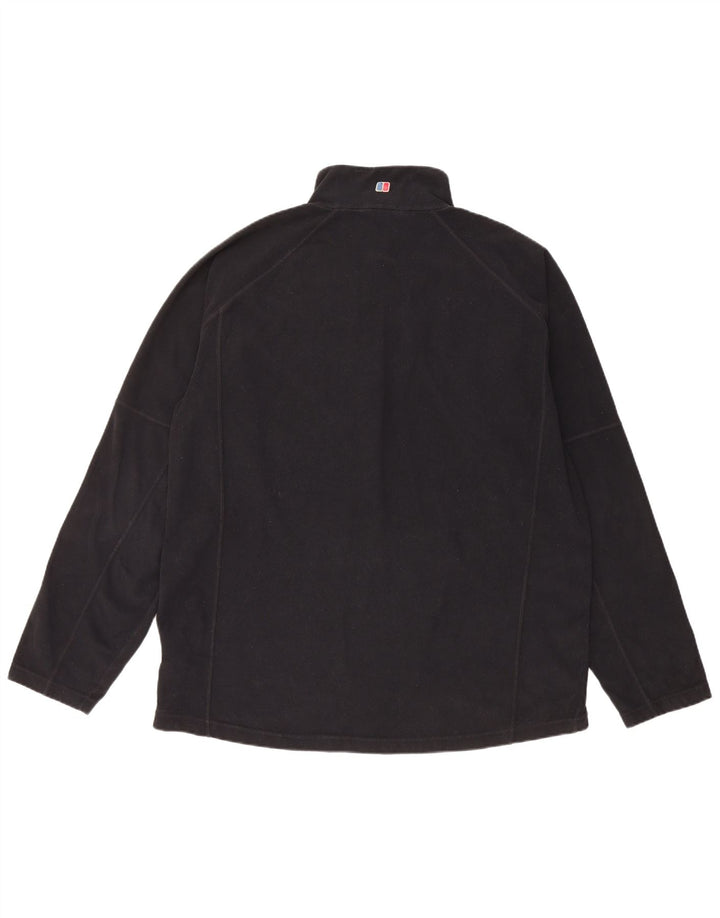 Berghaus muški džemper od flisa s patentnim izrezom 2XL crni poliester