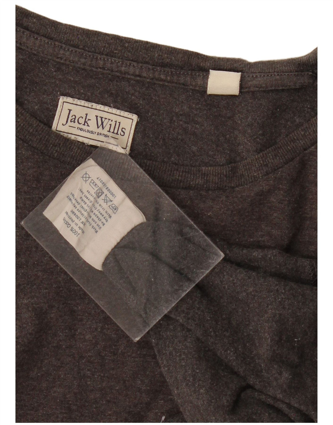 JACK WILLS Muška majica kratkih rukava Srednje sivi pamuk