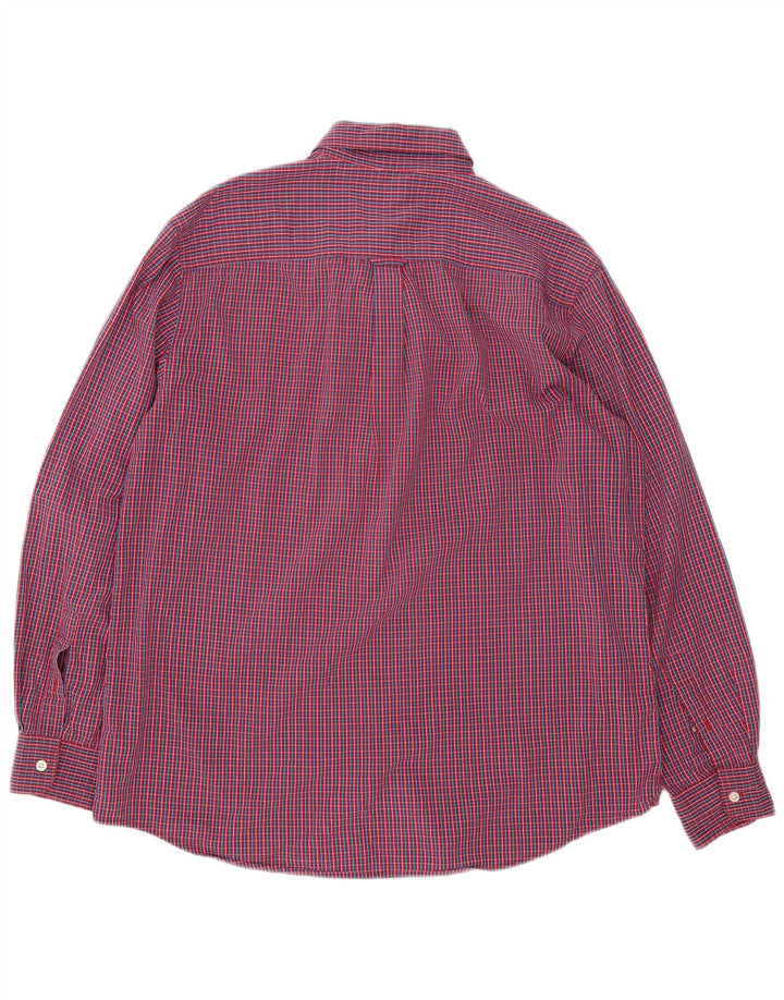 Chaps Muška košulja Large Red Gingham pamuk
