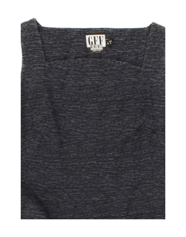 GIEFFEFFE Womens Bodycon Dress IT 46 Large Grey Flecked Cotton Vintage Gieffeffe and Second-Hand Gieffeffe from Messina Hembry 