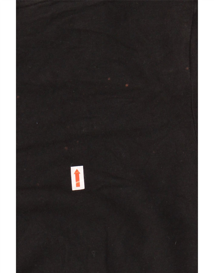 ADIDAS ženska majica kratkih rukava UK 12 srednje crni pamuk