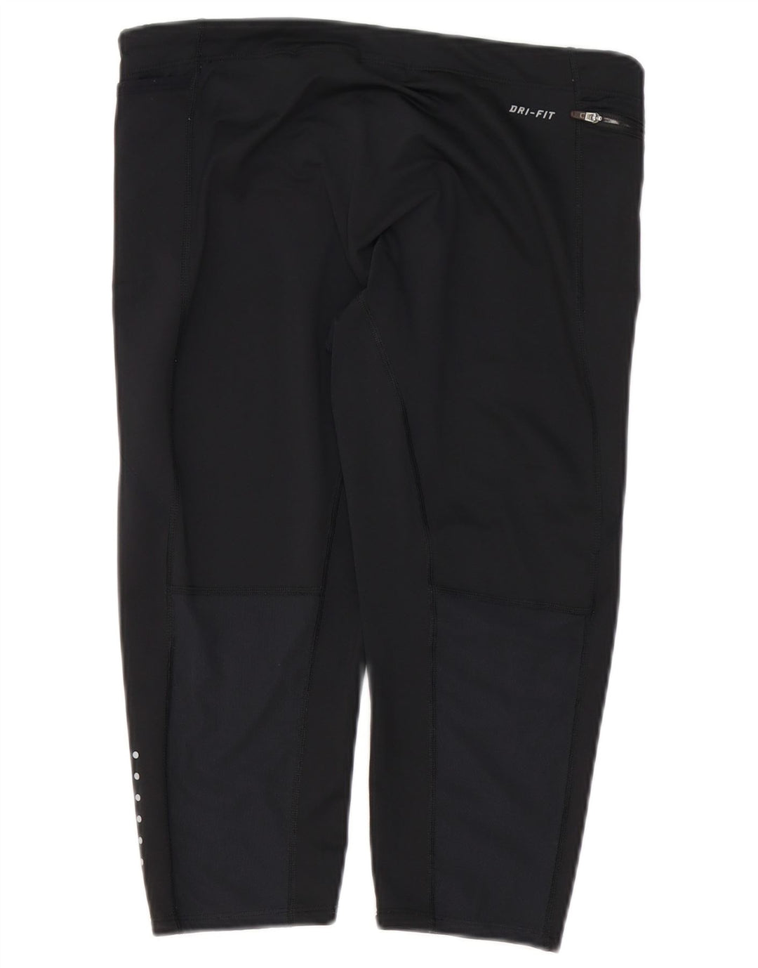 Nike Ženske Dri Fit Capri Leggings UK 14 Veliki crni poliester