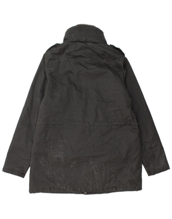 Fat Face ženska vojna voštana jakna s kapuljačom UK 14 velika crna