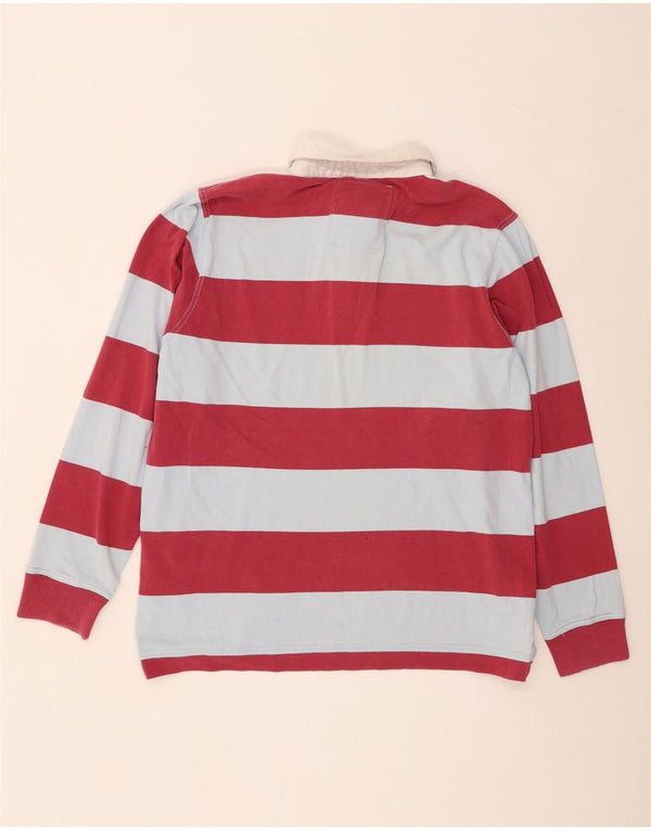 Crew Clothing Muška ragbi polo majica dugih rukava XL pamuk na ružičaste pruge
