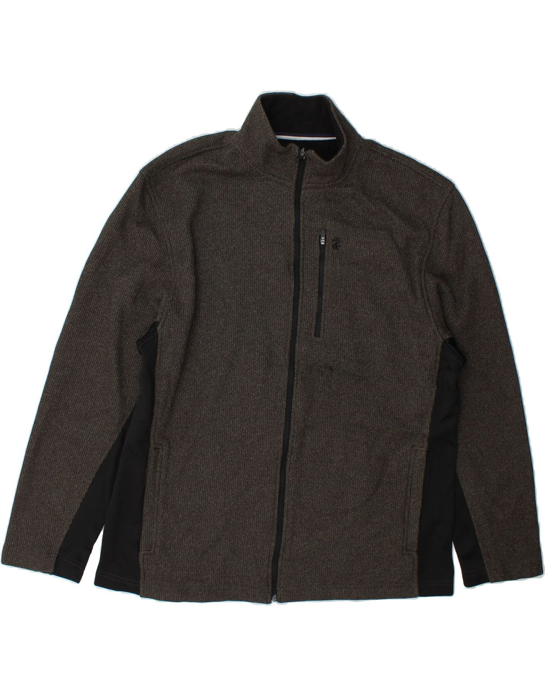 IZOD Mens Tracksuit Top Jacket XL Grey Colourblock Polyester Vintage Izod and Second-Hand Izod from Messina Hembry 