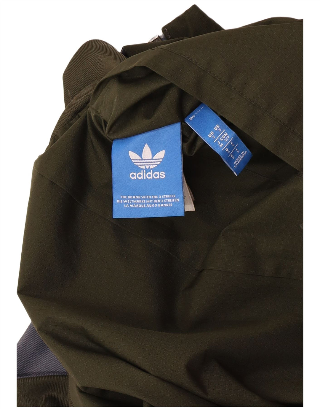 Adidas muška bomber jakna s kapuljačom UK 36 mala kaki poliester