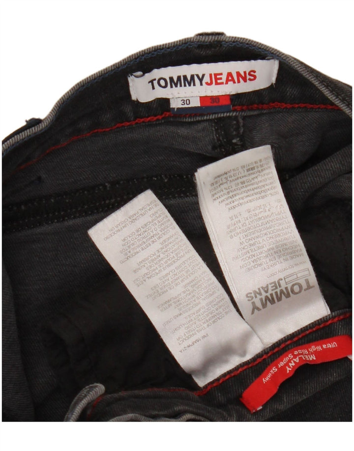 TOMMY HILFIGER Ženske super uske traperice visokog rasta Melany W30 L30 crne