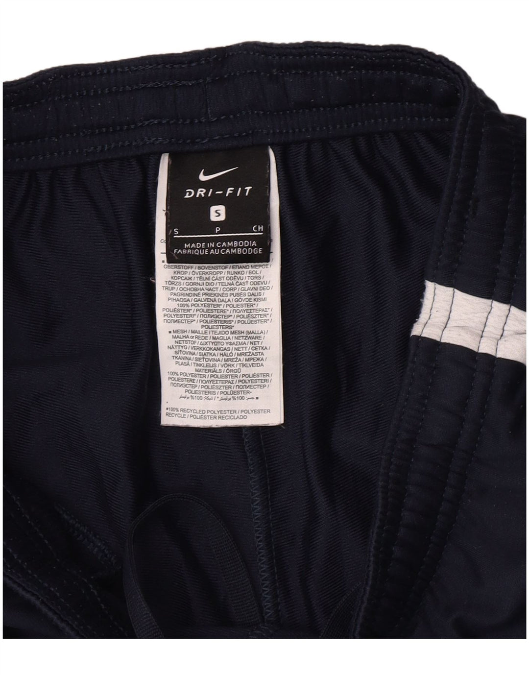 Nike muške Dri Fit hlače za trenirku Male tamnoplave poliesterske blokove