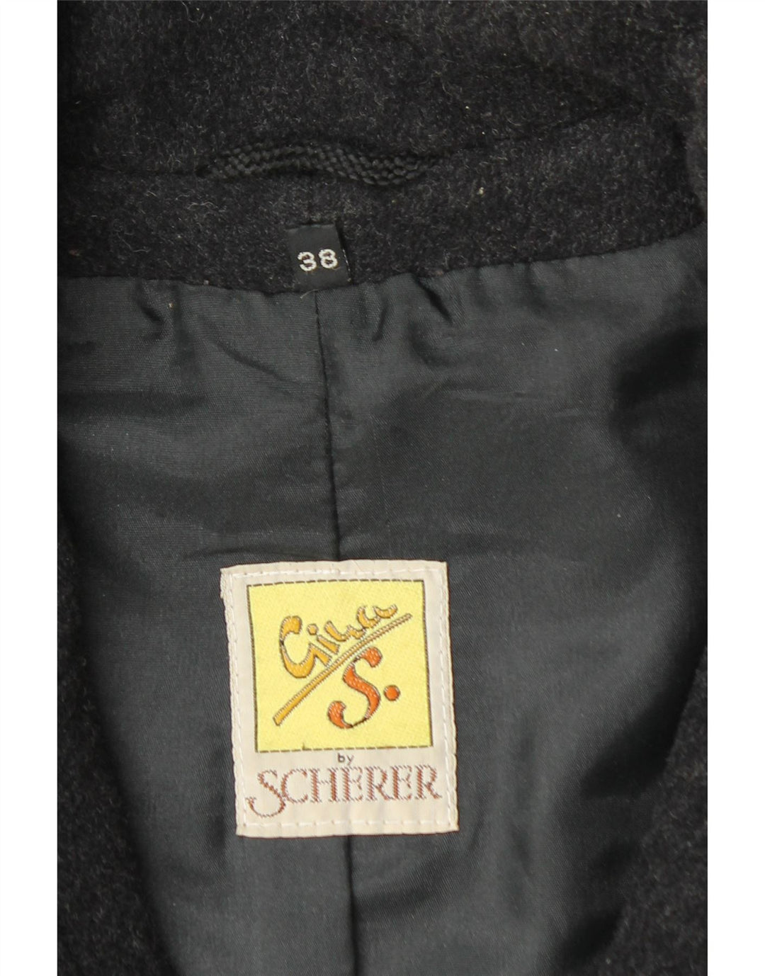 SCHERER ženska prevelika jakna parka s kapuljačom EU 38, srednje siva vuna