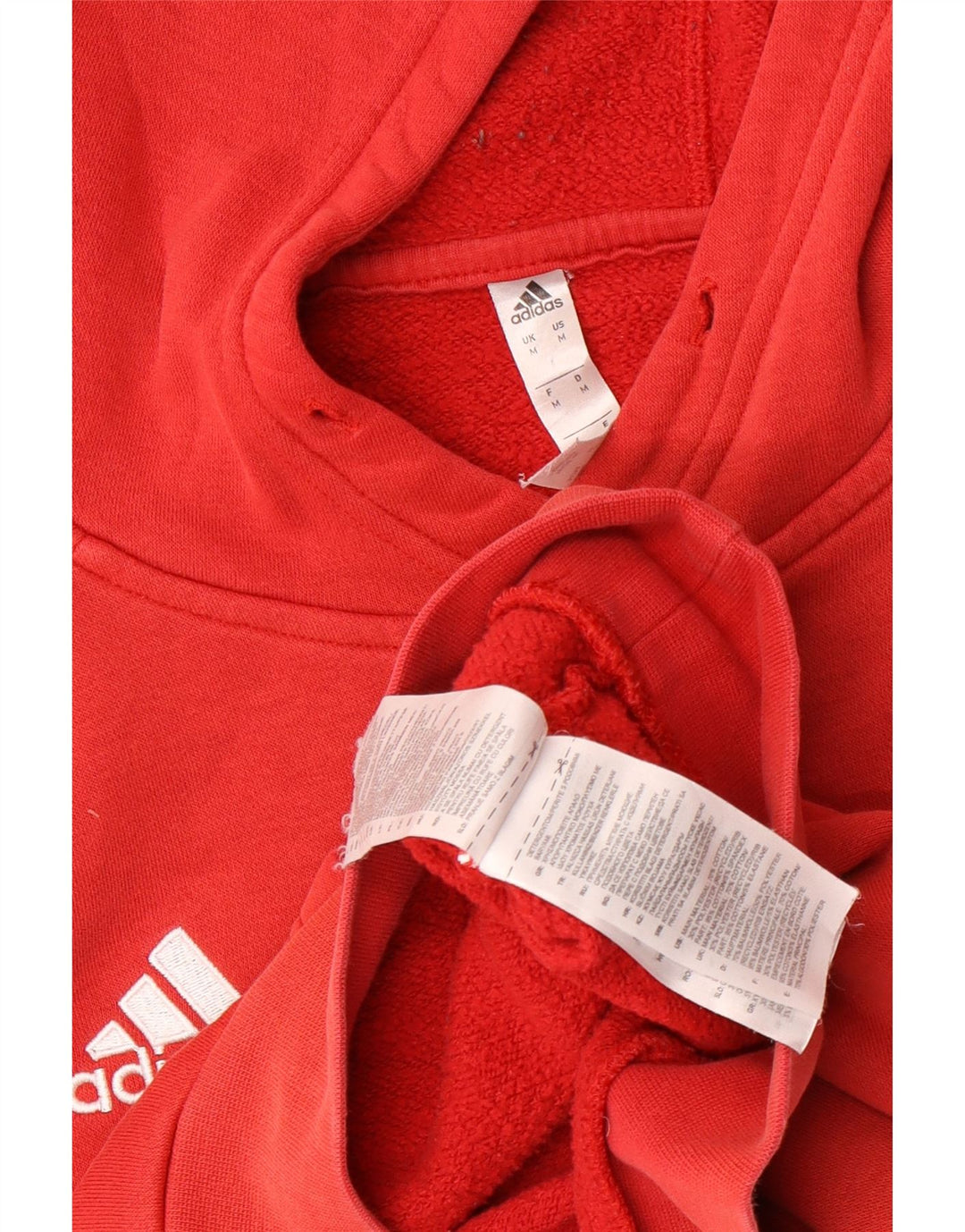 Adidas muška majica s kapuljačom, srednji crveni pamuk