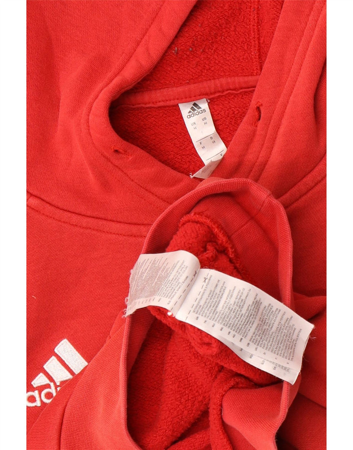 Adidas muška majica s kapuljačom, srednji crveni pamuk