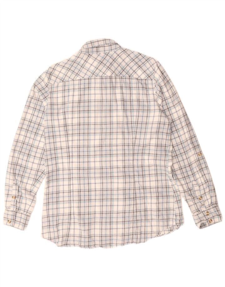 EDDIE BAUER Ženska košulja UK 16 Veliki sivi karirani pamuk