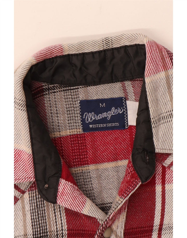 Wrangler muška flanelska košulja srednje crvene kare