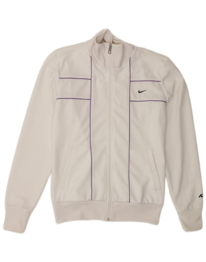 Nike ženska gornja jakna trenirke UK 8/10 mali bijeli poliester