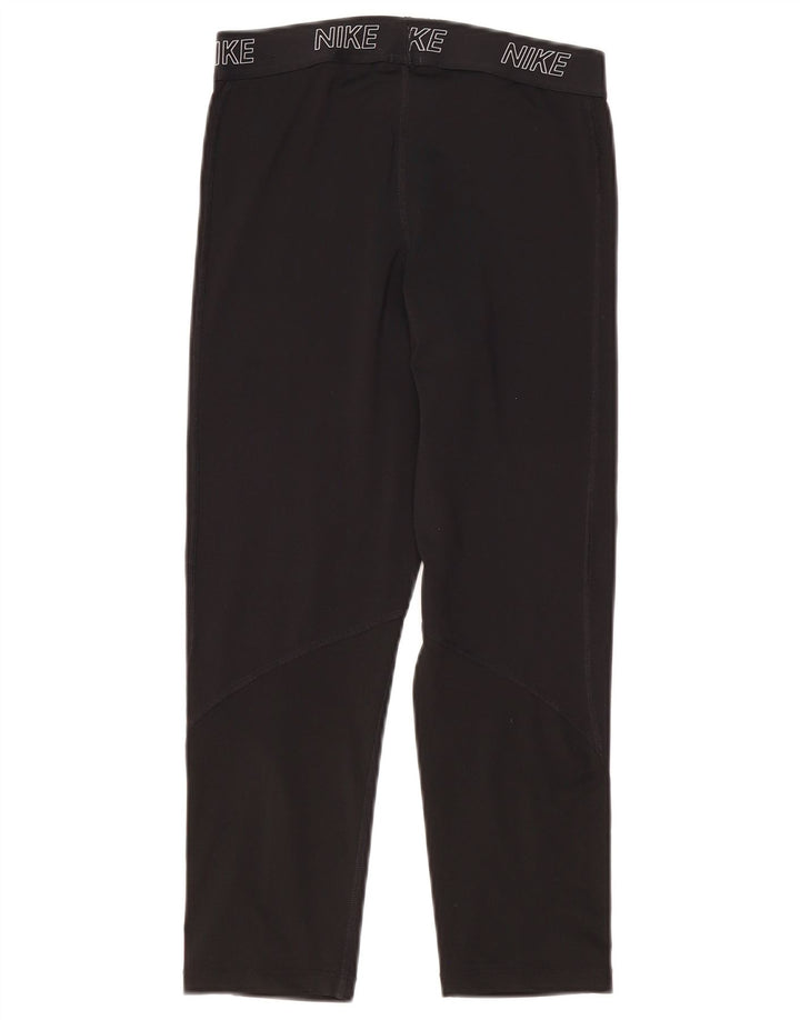 Nike Ženske Dri Fit Graphic Capri tajice UK 12 srednje crne
