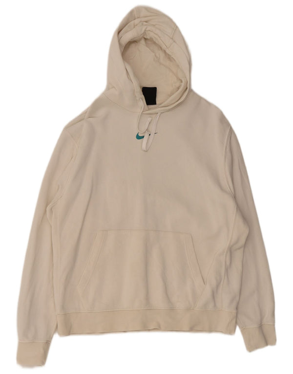 Nike muška majica s kapuljačom Graphic Standard Fit Large Off White Pamuk