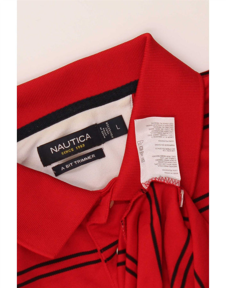 Nautica muška polo majica s velikim crvenim prugama od poliestera