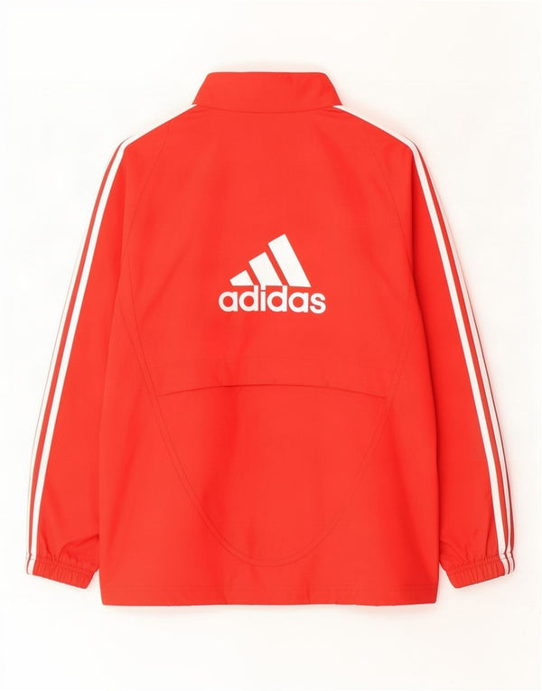 Adidas Boys Liverpool Graphic Hooded Tracksuit Top Jacket 13-14 Years Red