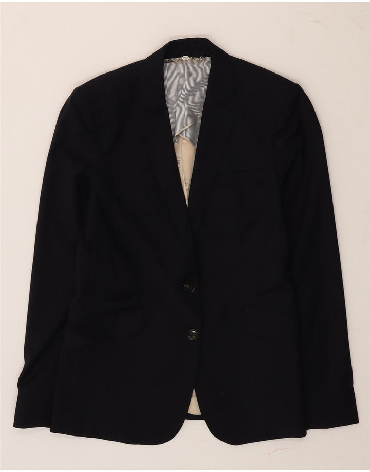 Ženska jakna s 2 gumba Massimo Dutti EU 40 srednje tamnoplava vuna