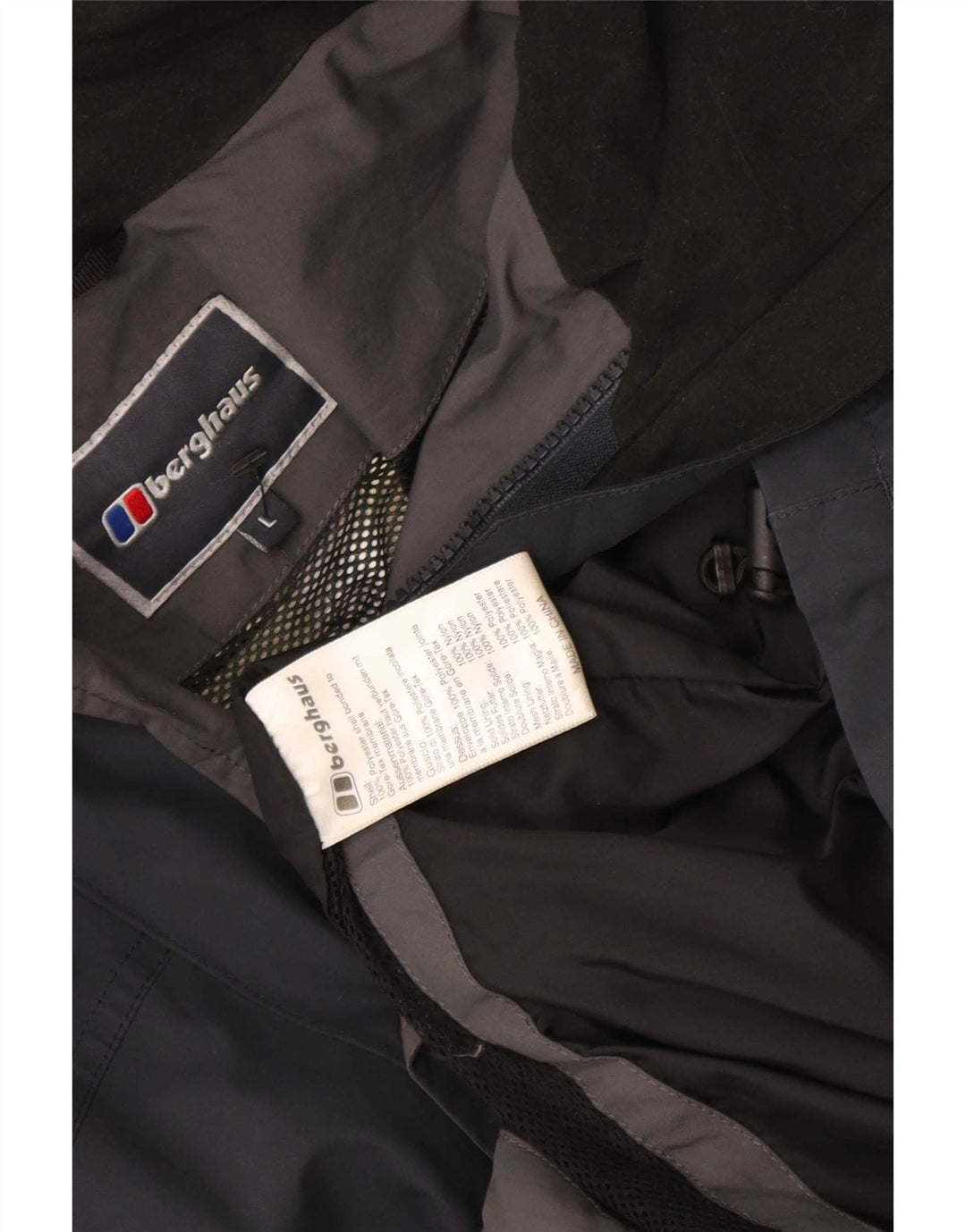 Berghaus muška kišna jakna s kapuljačom UK 40 velika tamnoplava poliester