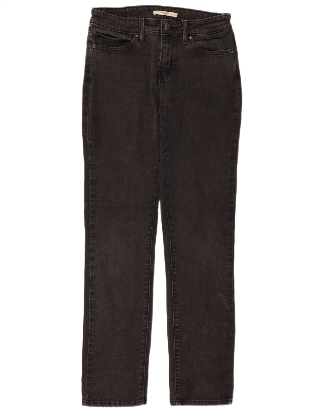 LEVI'S Ženske 712 uske traperice W29 L30 crne