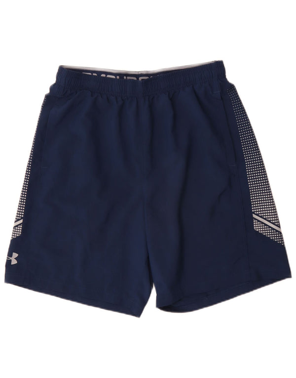 Under Armour muške sportske kratke hlače Heat Gear Large Tavy Blue Geometric